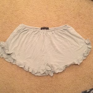 baby blue flowy shorts